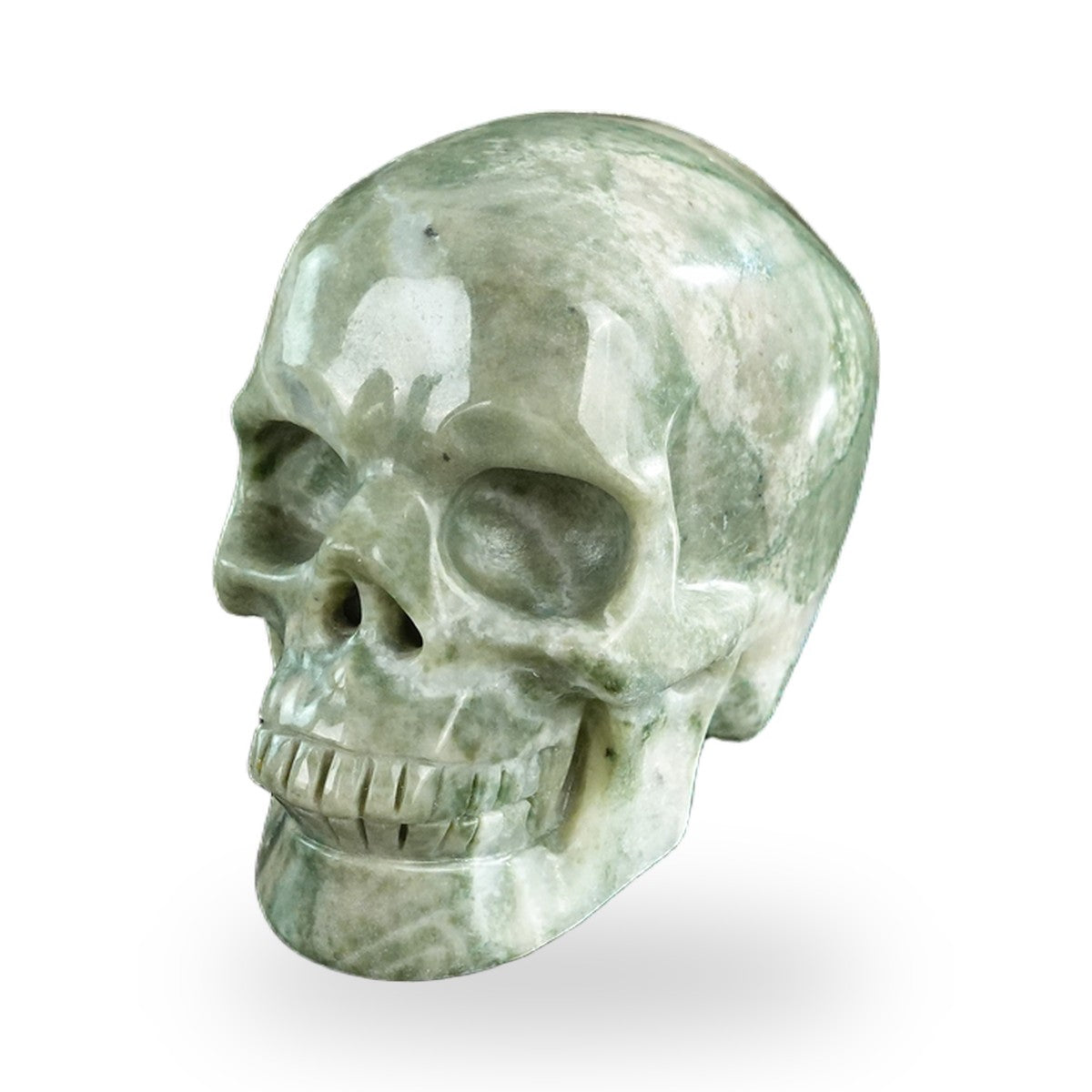 Nine Dragon Jade crystal skull 3" SKH30HA03 photo 2