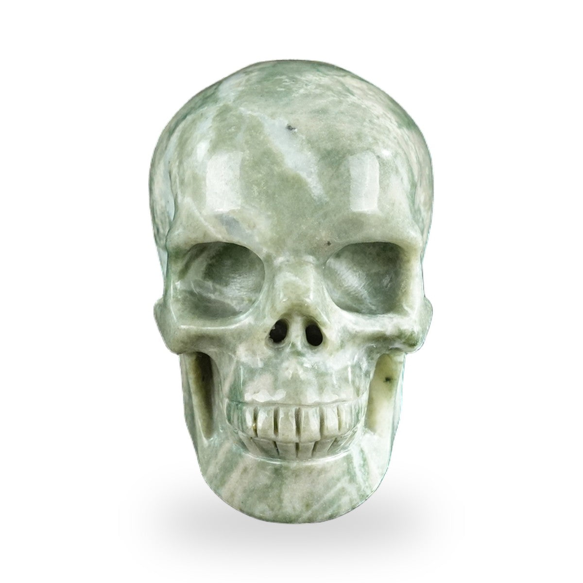 Nine Dragon Jade crystal skull 3" SKH30HA03 photo 1