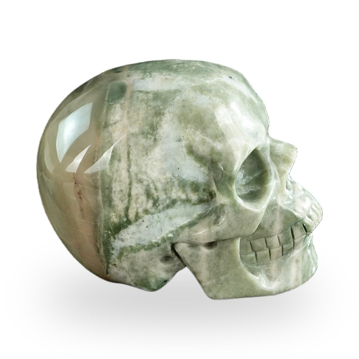 Nine Dragon Jade crystal skull 3" SKH30HA03 photo 5