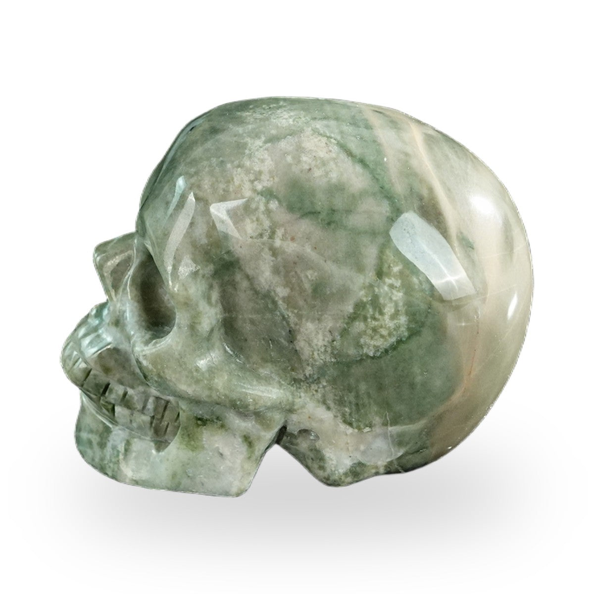 Nine Dragon Jade crystal skull 3" SKH30HA03 photo 6