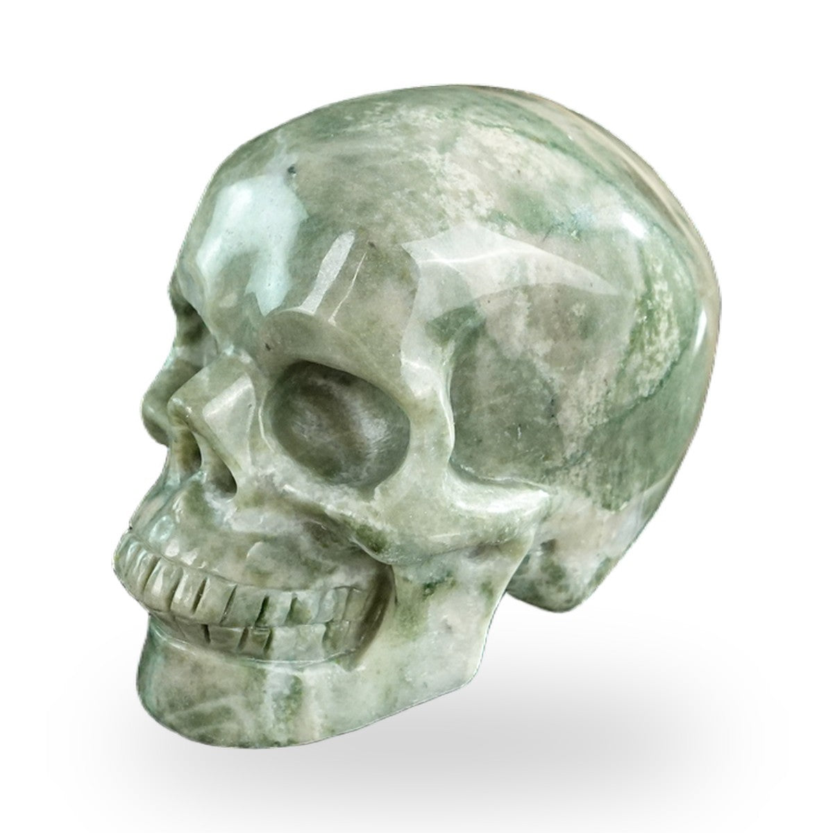 Nine Dragon Jade crystal skull 3" SKH30HA03 photo 8