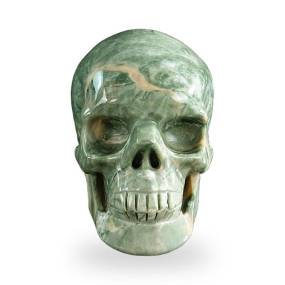 Nine Dragon Jade crystal skull 3" SKH30HA04 photo 1