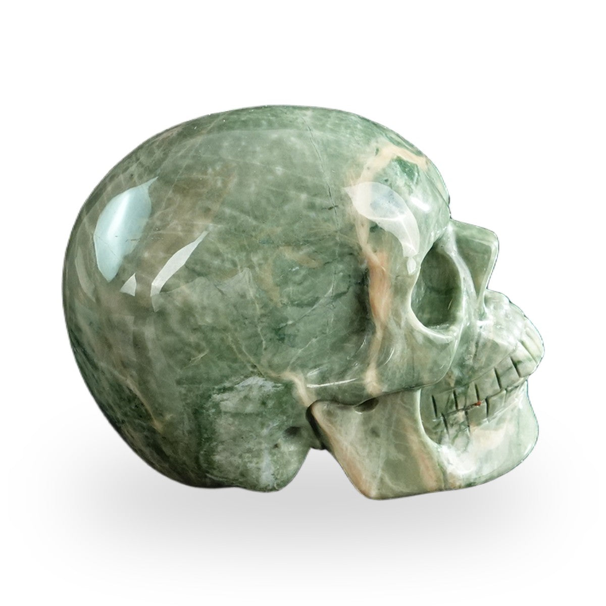 Nine Dragon Jade crystal skull 3" SKH30HA04 photo 5