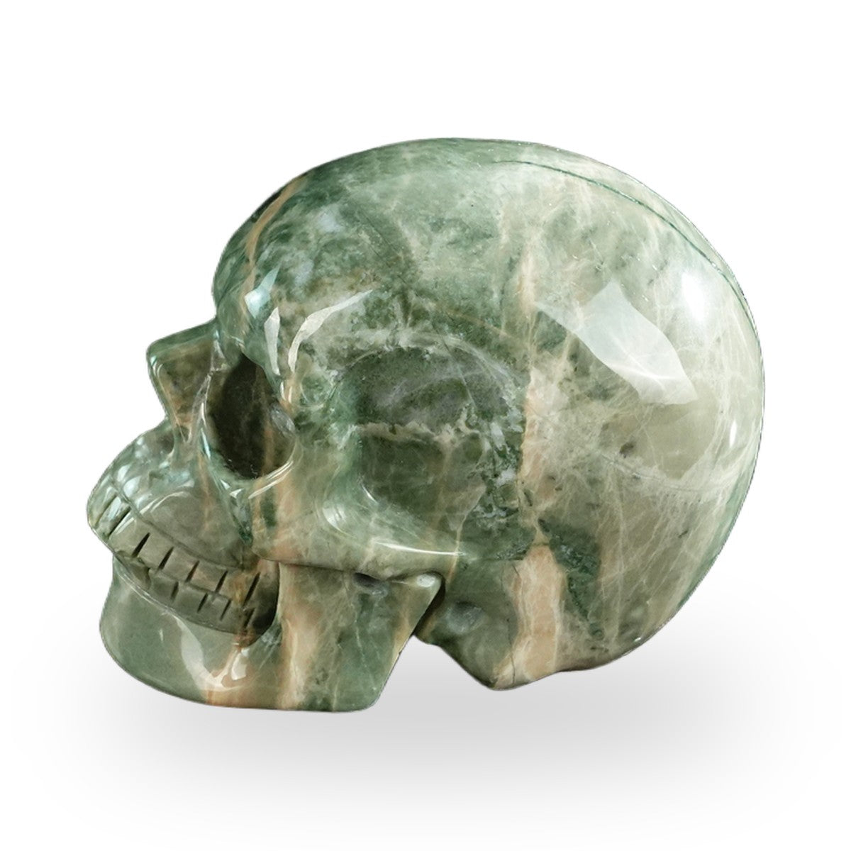 Nine Dragon Jade crystal skull 3" SKH30HA04 photo 6