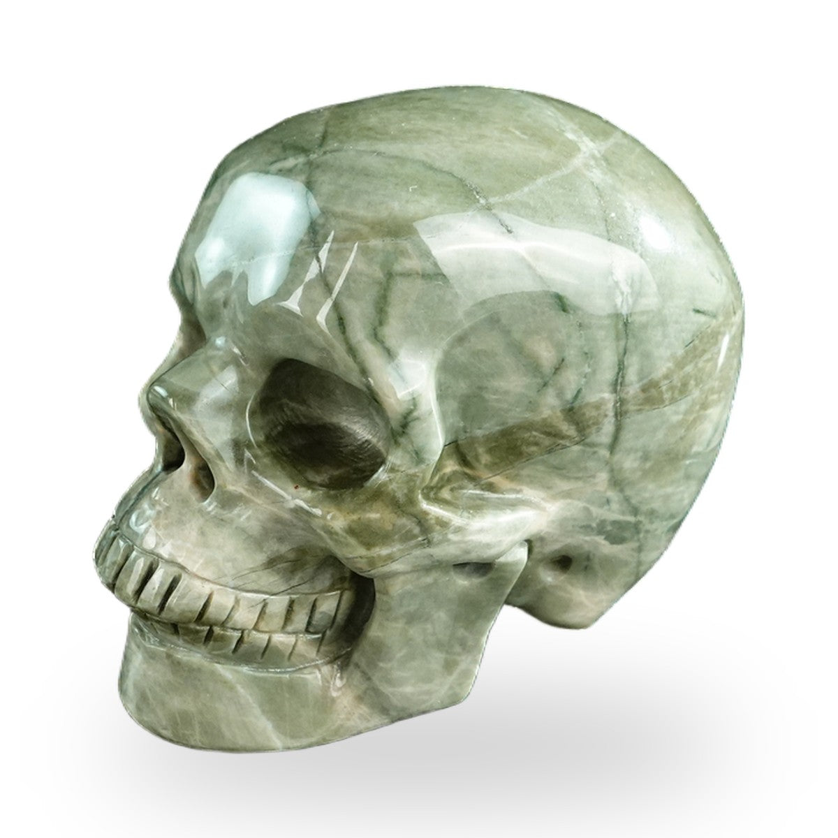 Nine Dragon Jade crystal skull 3" SKH30HA05 photo 7