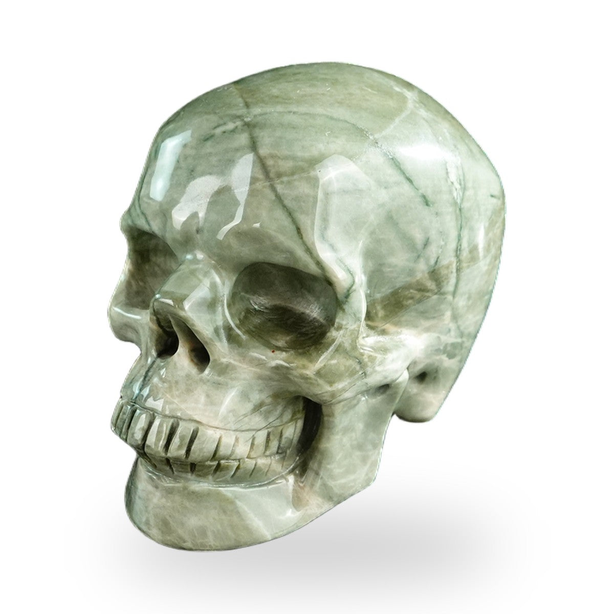 Nine Dragon Jade crystal skull 3" SKH30HA05 photo 8