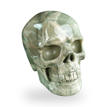 Nine Dragon Jade crystal skull 3" SKH30HA08 photo 2