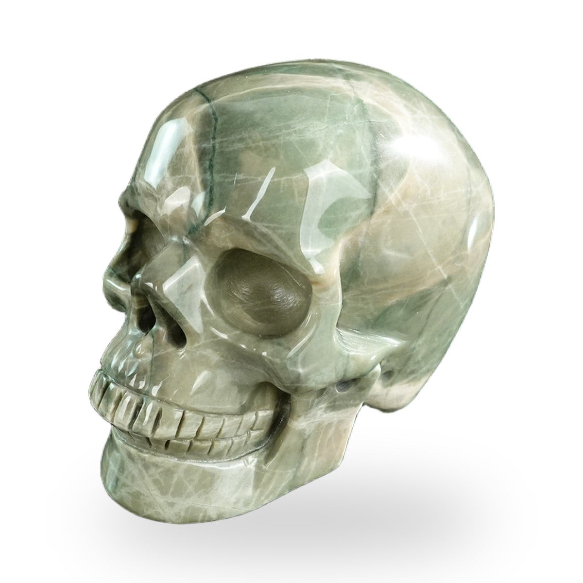 Nine Dragon Jade crystal skull 3" SKH30HA08 photo 6