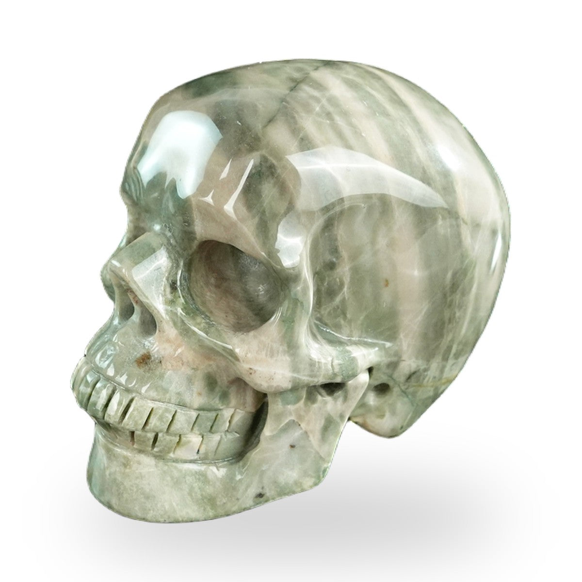 Nine Dragon Jade crystal skull 3" SKH30HA09 photo 7