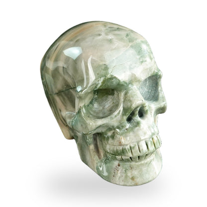 Nine Dragon Jade crystal skull 3" SKH30HA10 photo 2