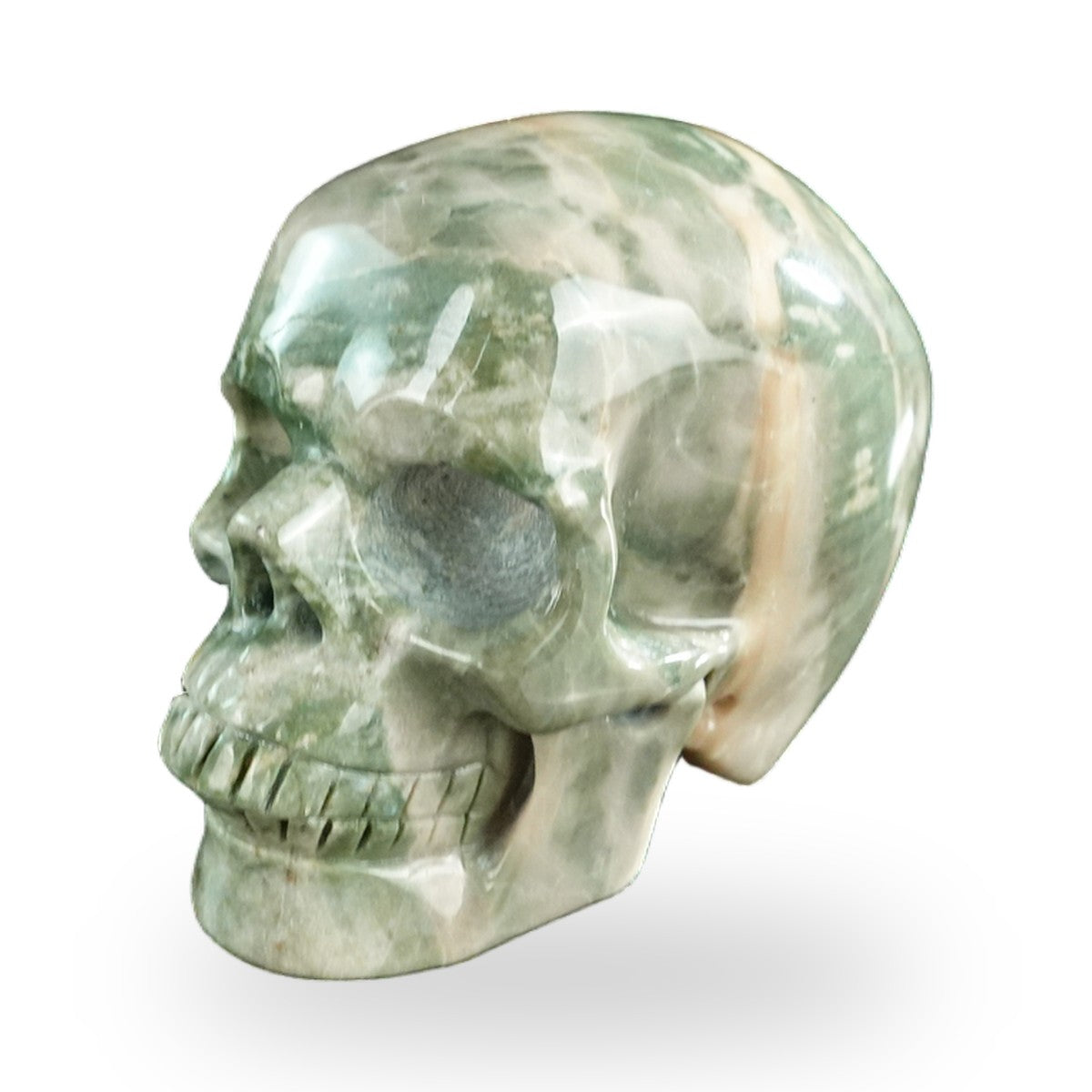 Nine Dragon Jade crystal skull 3" SKH30HA10 photo 7