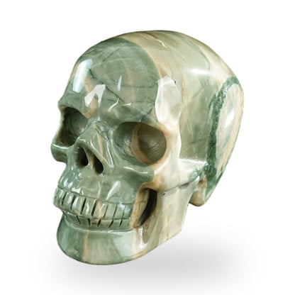 Nine Dragon Jade crystal skull 3" SKH30HA11 photo 2