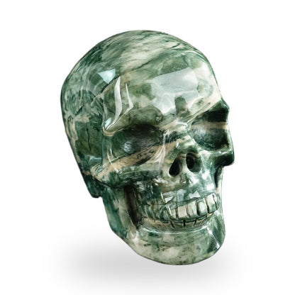 Nine Dragon Jade crystal skull 3" SKH30HA12 photo 3