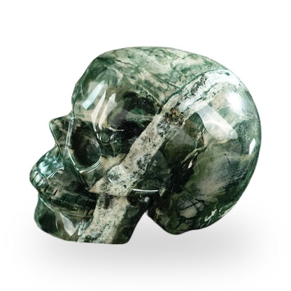 Nine Dragon Jade crystal skull 3" SKH30HA12 photo 6