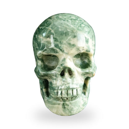 Nine Dragon Jade crystal skull 3" SKH30HA13 photo 1
