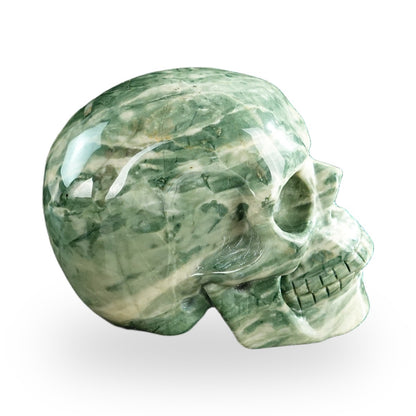 Nine Dragon Jade crystal skull 3" SKH30HA13 photo 4
