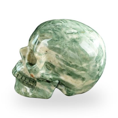 Nine Dragon Jade crystal skull 3" SKH30HA13 photo 5