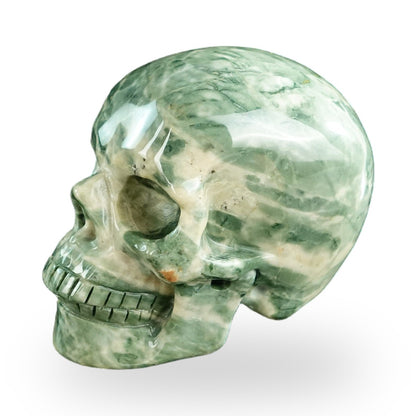 Nine Dragon Jade crystal skull 3" SKH30HA13 photo 6