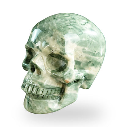 Nine Dragon Jade crystal skull 3" SKH30HA13 photo 7