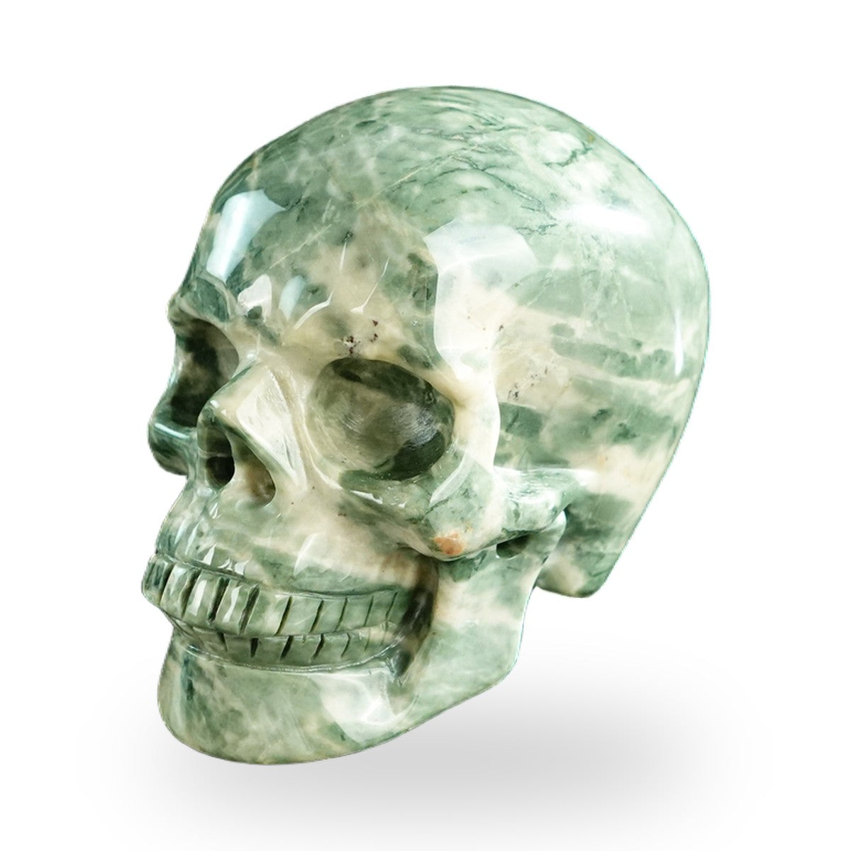 Nine Dragon Jade crystal skull 3" SKH30HA13 photo 7