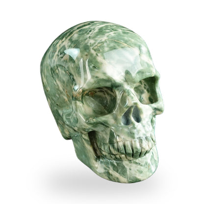 Nine Dragon Jade crystal skull 3" SKH30HA14 photo 2