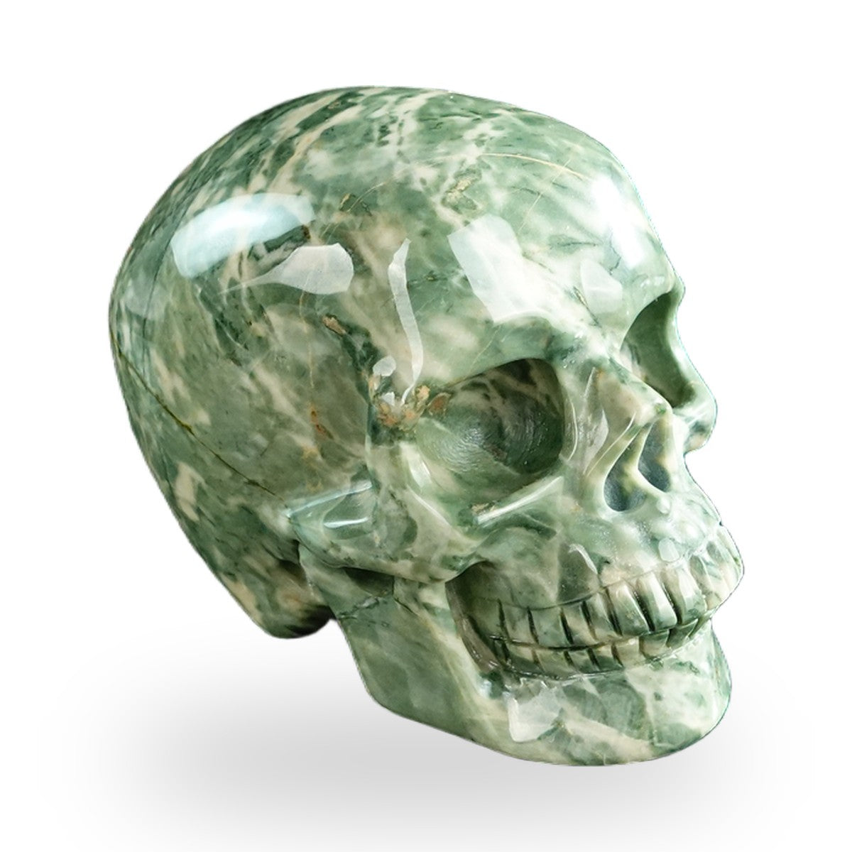 Nine Dragon Jade crystal skull 3" SKH30HA14 photo 3