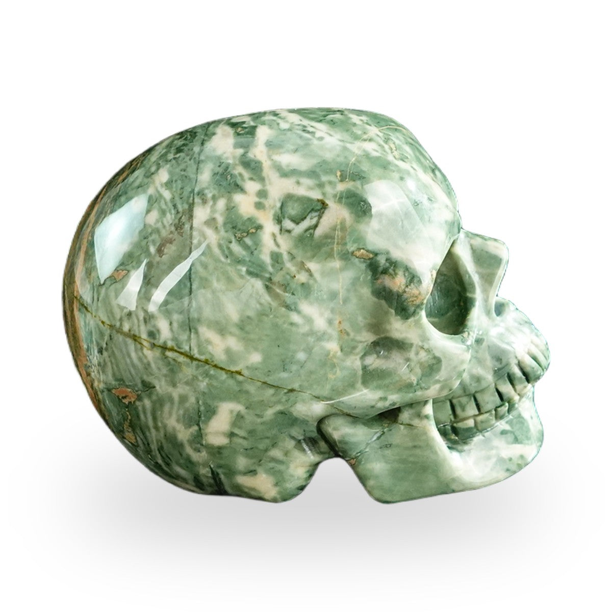 Nine Dragon Jade crystal skull 3" SKH30HA14 photo 5