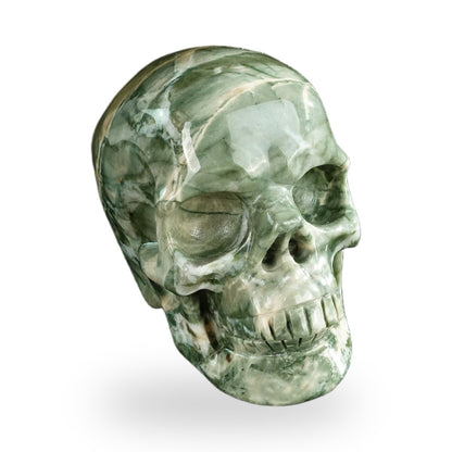 Nine Dragon Jade crystal skull 3" SKH30HA15 photo 3