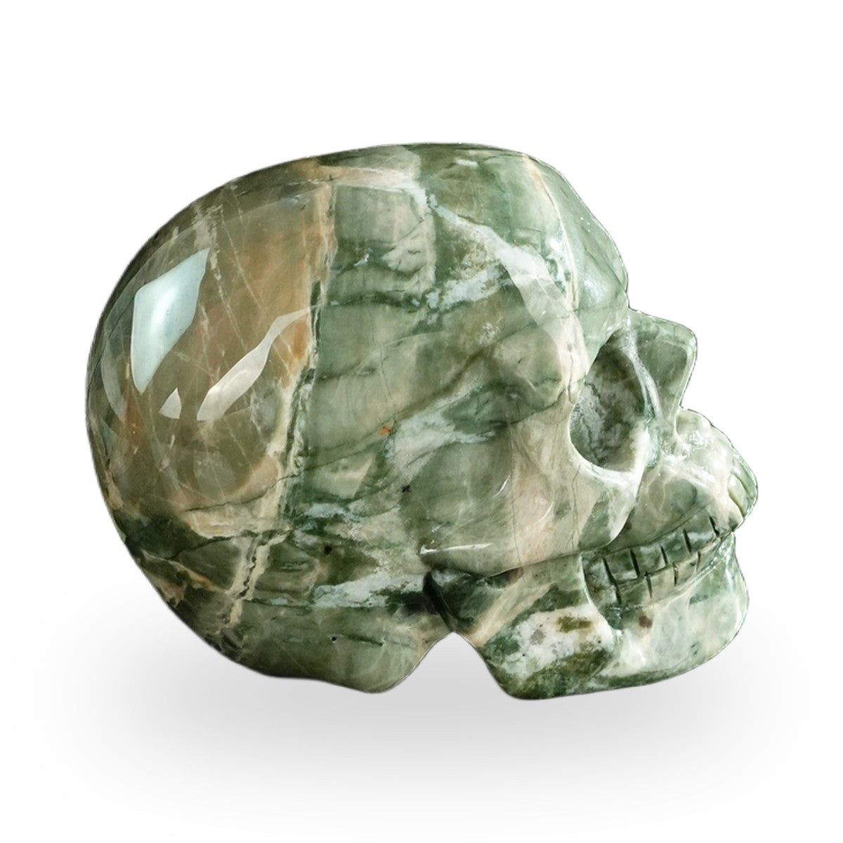 Nine Dragon Jade crystal skull 3" SKH30HA15 photo 6