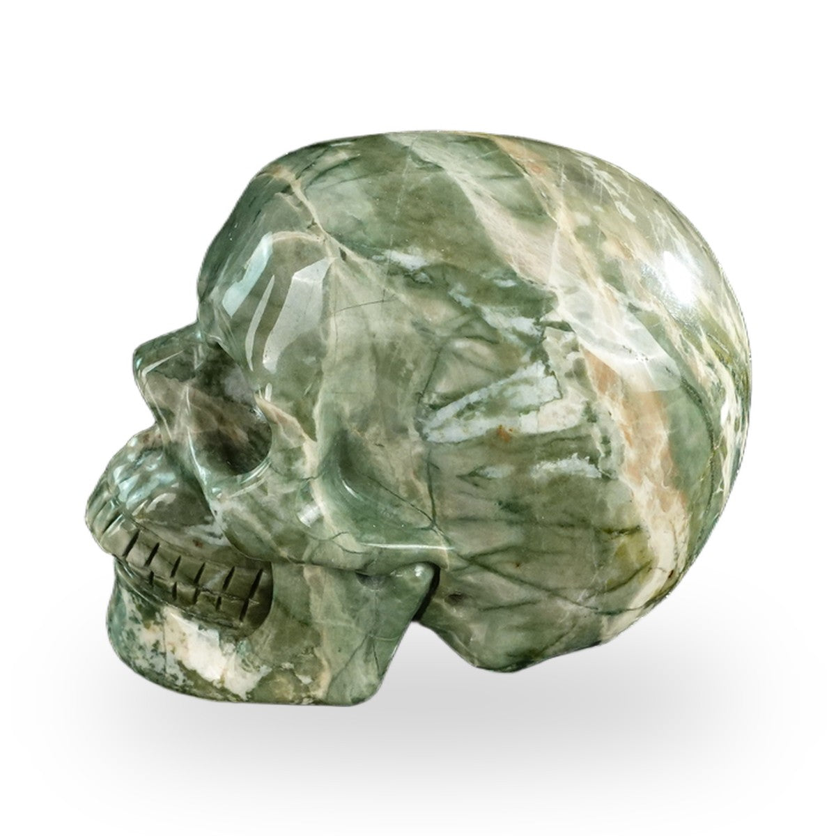 Nine Dragon Jade crystal skull 3" SKH30HA15 photo 7
