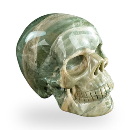 Nine Dragon Jade crystal skull 3" SKH30HA16 photo 3