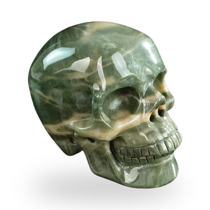 Nine Dragon Jade crystal skull 3" SKH30HA17 photo 3
