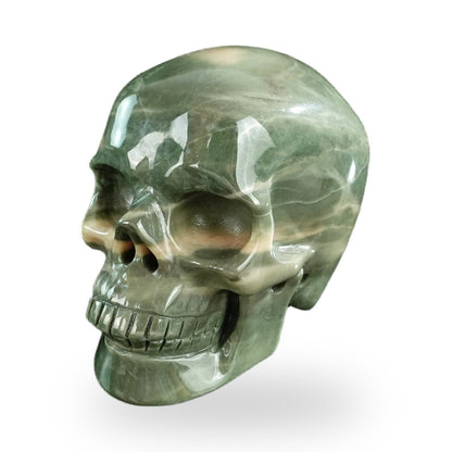 Nine Dragon Jade crystal skull 3" SKH30HA17 photo 7