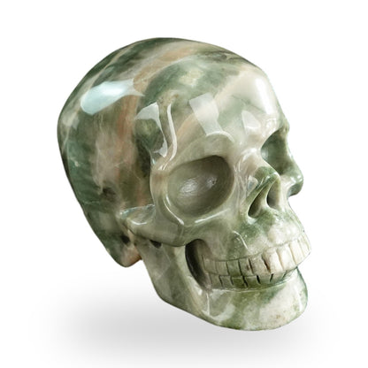 Nine Dragon Jade crystal skull 3" SKH30HA18 photo 2