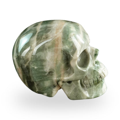 Nine Dragon Jade crystal skull 3" SKH30HA18 photo 4