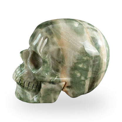 Nine Dragon Jade crystal skull 3" SKH30HA18 photo 5