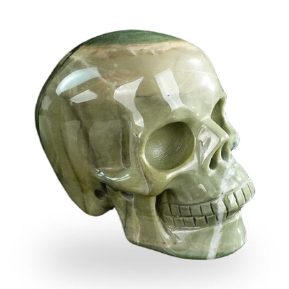 Nine Dragon Jade crystal skull 3" SKH30HA19 photo 3