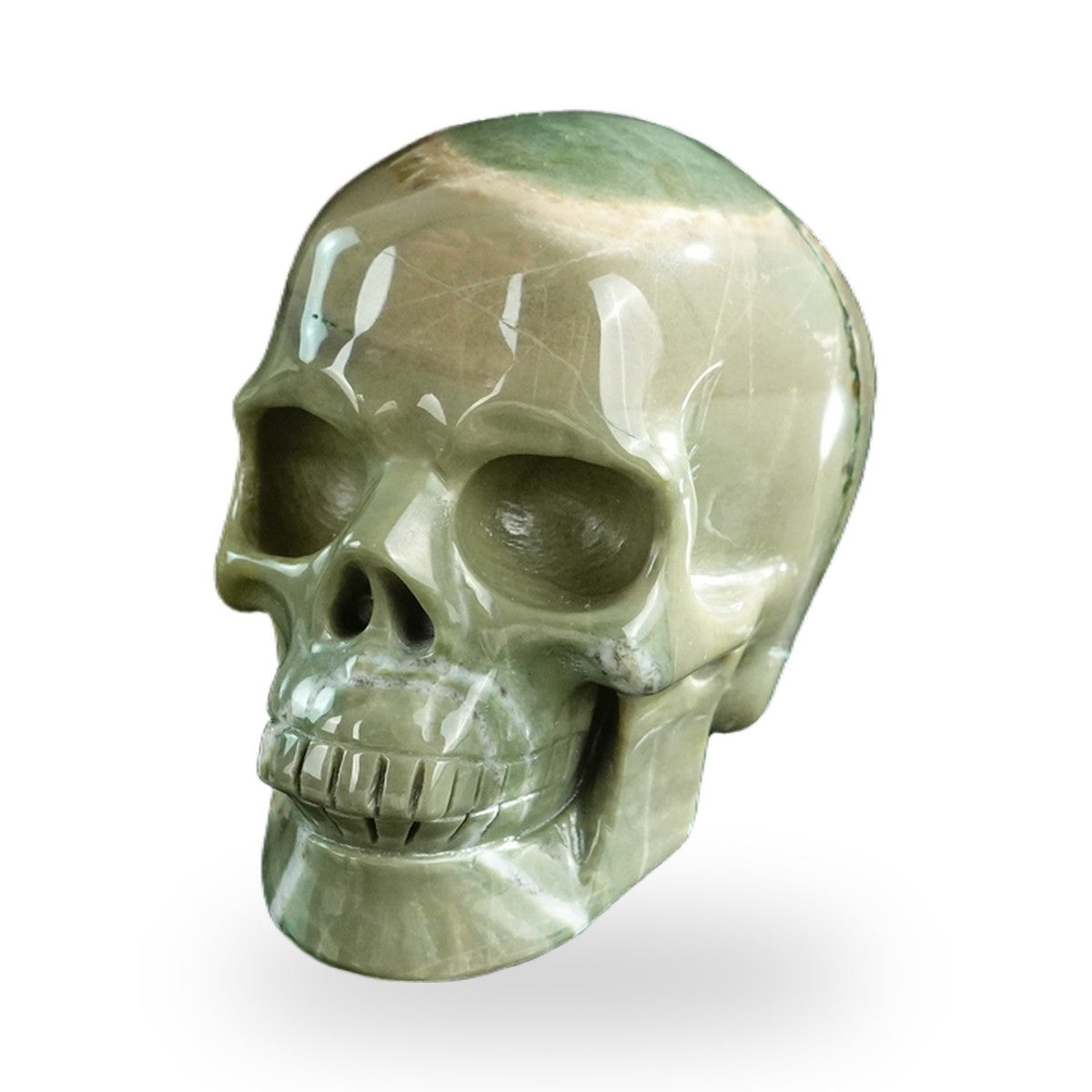 Nine Dragon Jade crystal skull 3" SKH30HA19 photo 7