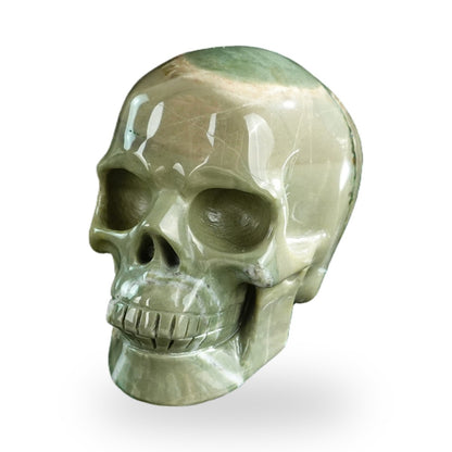 Nine Dragon Jade crystal skull 3" SKH30HA19 photo 7