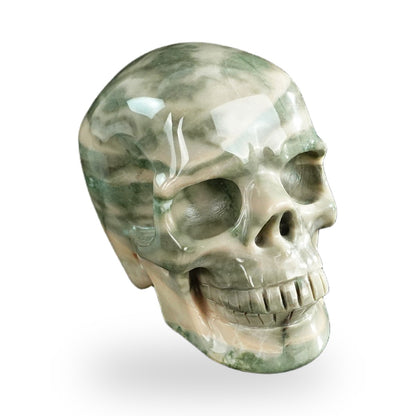 Nine Dragon Jade crystal skull 3" SKH30HA20 photo 2