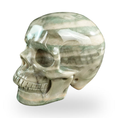 Nine Dragon Jade crystal skull 3" SKH30HA20 photo 6
