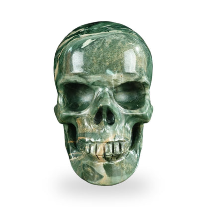 Nine Dragon Jade crystal skull 4.5" SKH45HA02 photo 1