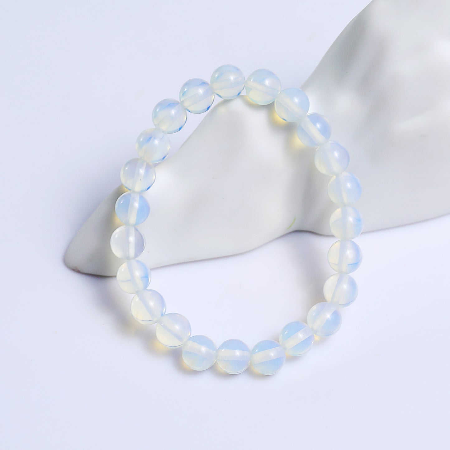 Natural Opalite Beads Bracelet,Healing Energy Bracelet,Handcrafted Gift