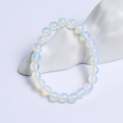 Natural Opalite Beads Bracelet,Healing Energy Bracelet,Handcrafted Gift
