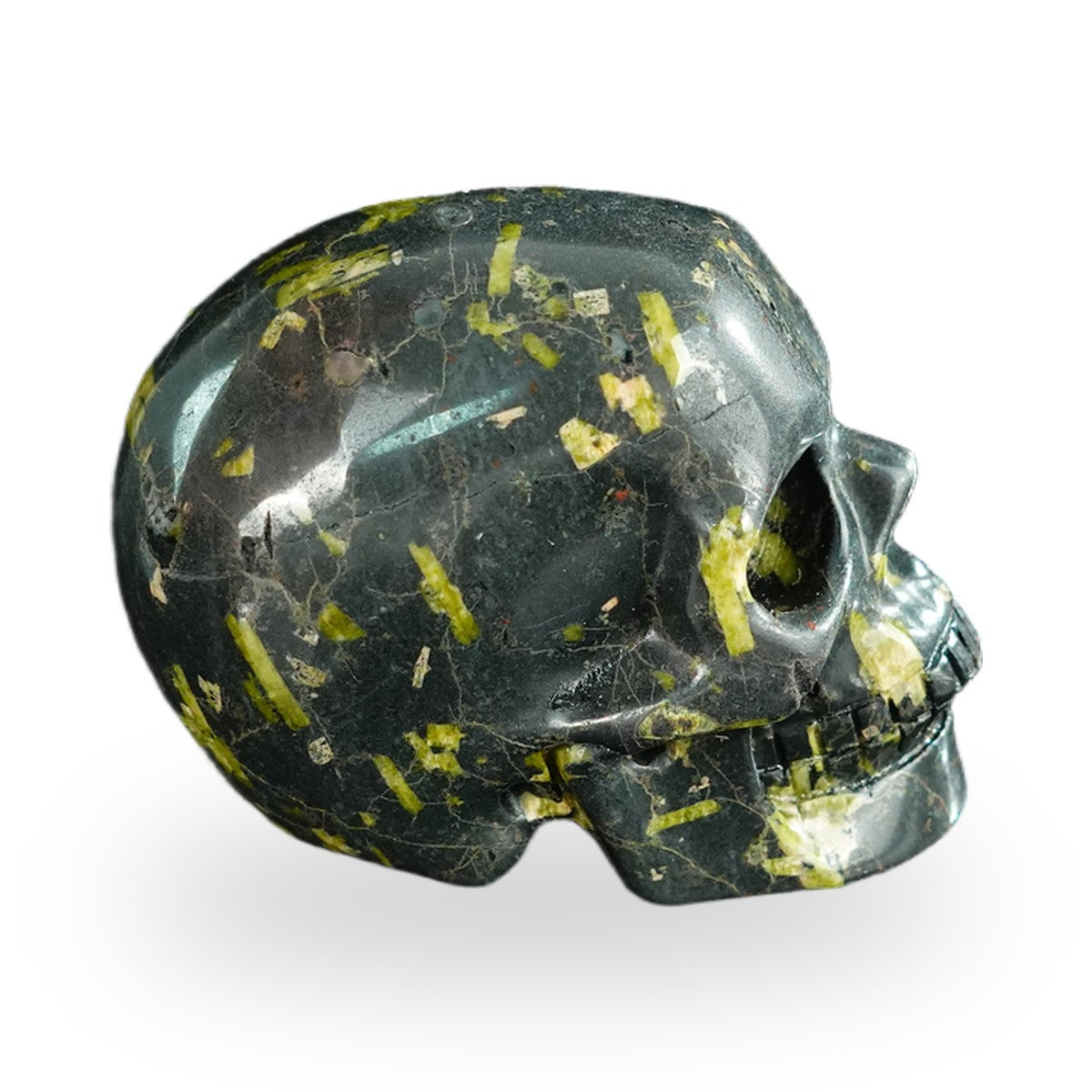 Plum Blossom Jade crystal skull 2.2" SKH20PB01 view 4