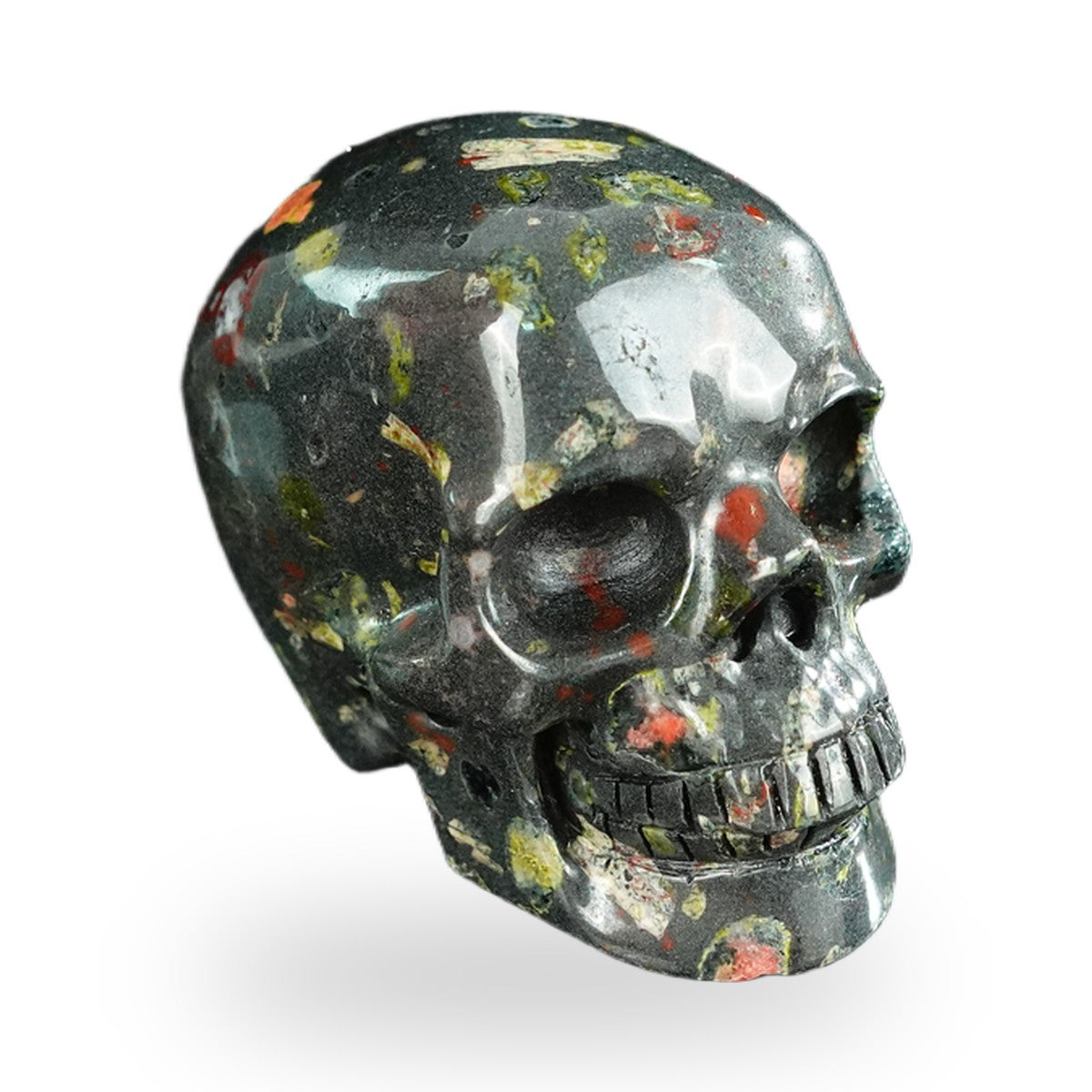 Plum Blossom Jade crystal skull 2.2" SKH20PB02 photo 2
