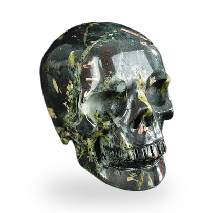 Plum Blossom Jade crystal skull 2.2" SKH20PB03 photo 2