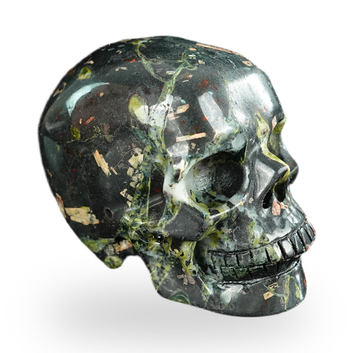 Plum Blossom Jade crystal skull 2.2" SKH20PB03 photo 3