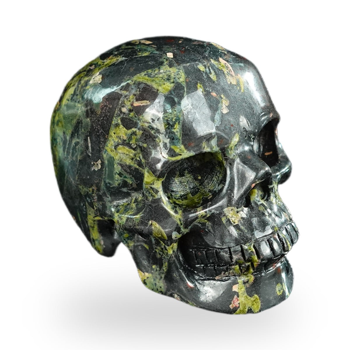 Plum Blossom Jade crystal skull 2.2" SKH20PB04 photo 2