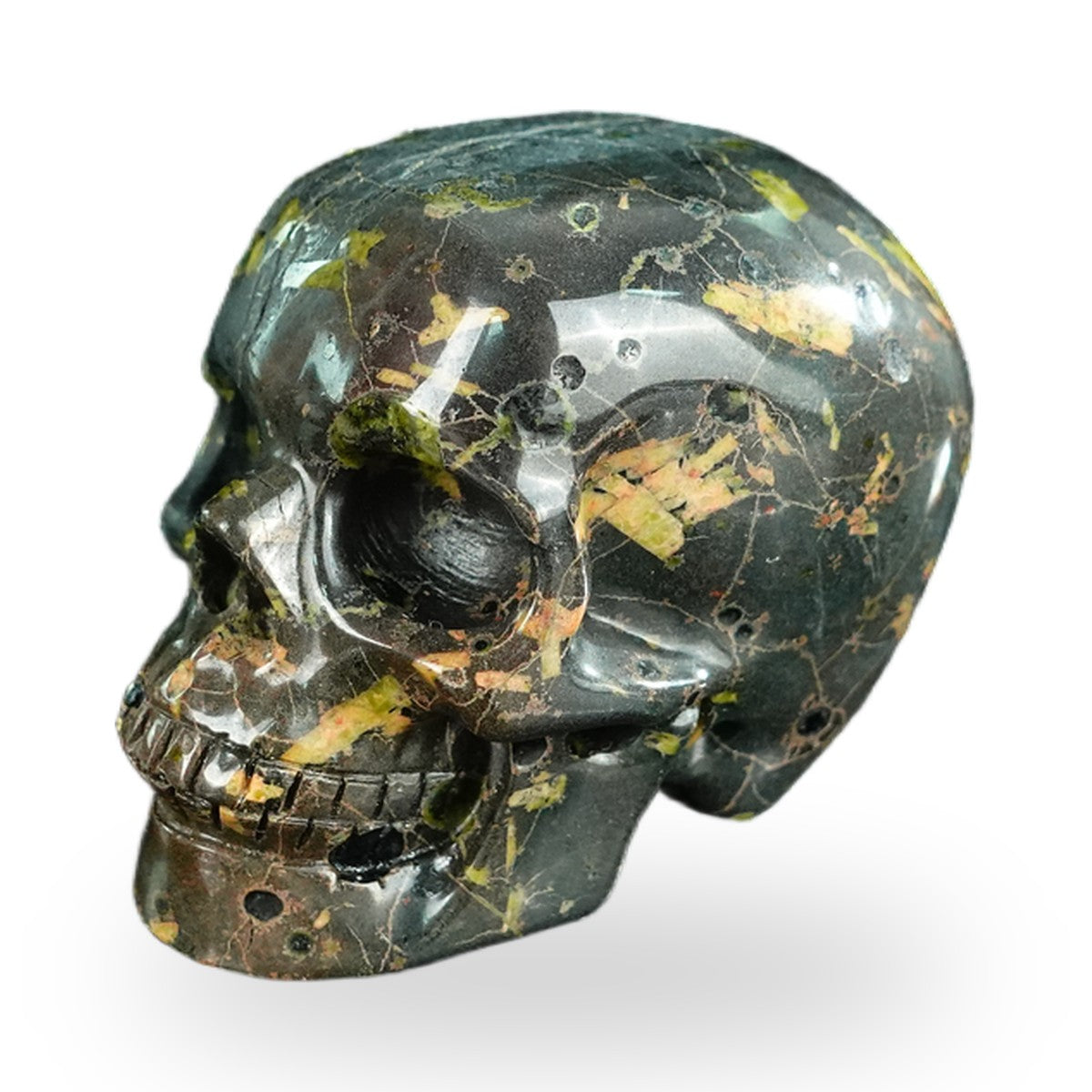 Plum Blossom Jade crystal skull 2.2" SKH20PB05 photo 7